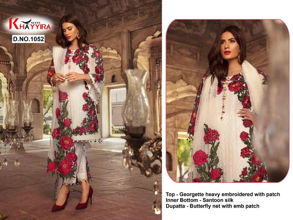 PAKISTANI SUITS D NO 1052 BY KHAYYIRA